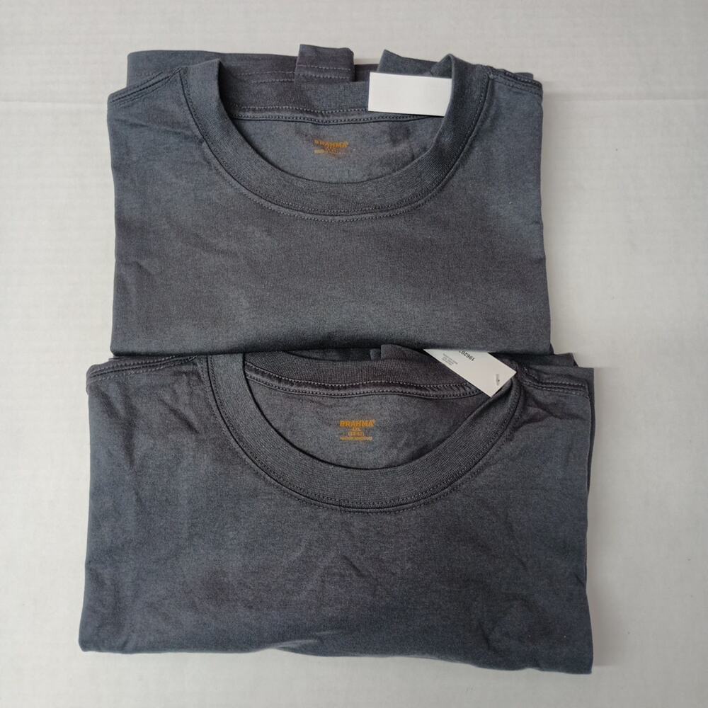 2 Brahma Short Sleeve Work T-Shirt 4XL 58-60‎ Gray Pocket Tee